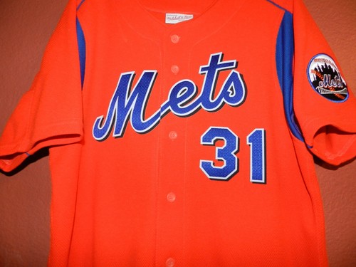 Mike Piazza New York Mets 2004 Batting Practice Mitchell & Ness Jersey Youth L - Picture 2 of 10