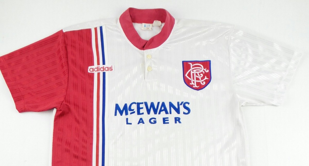 Vintage Adidas 1996-1997 Glasgow Rangers Soccer Jersey Size