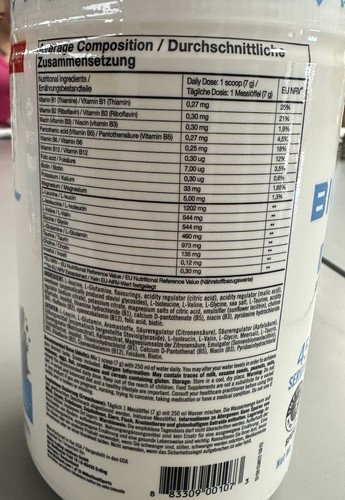 Mezcla de hidratación BioSteel cero azúcar - sabor a congelación blanca, 45 porciones por tina - Imagen 2 de 2
