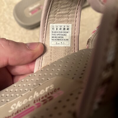 Skechers Reggae Sparkle Swag Toe Thong Sandals Natural Pink