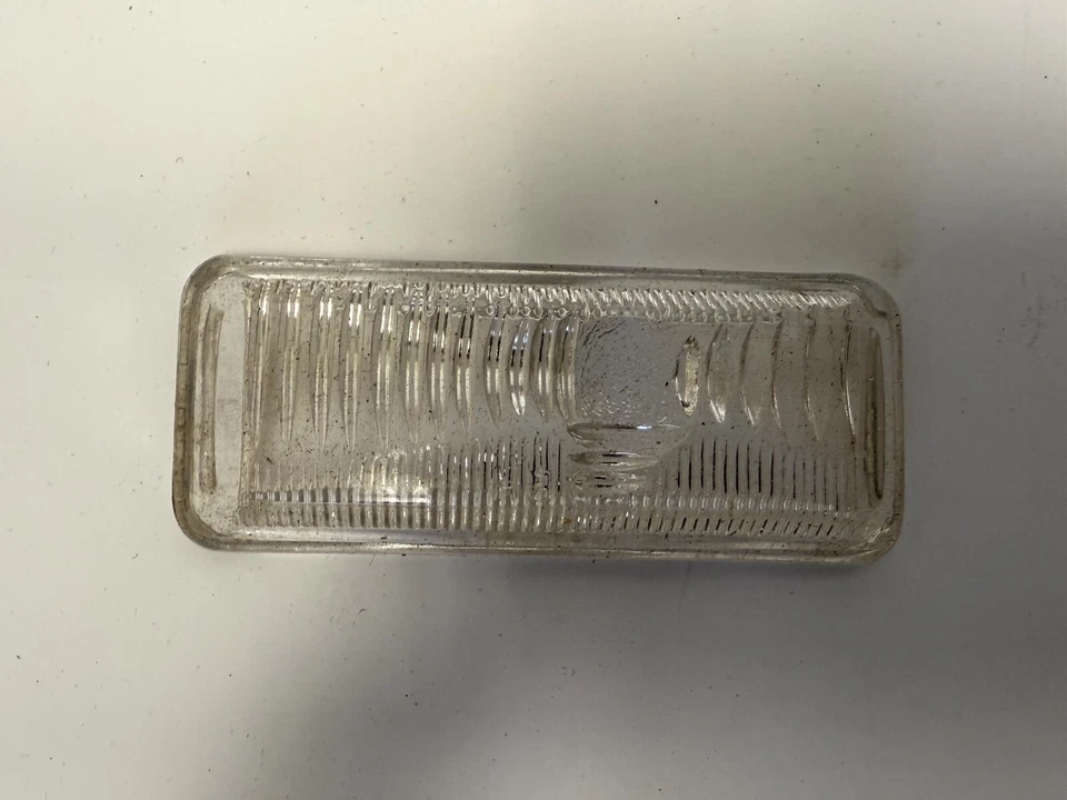 Lámpara de luz de estacionamiento Desoto S-10 1942 lente transparente 947123 NOS. Foto 4 de 4