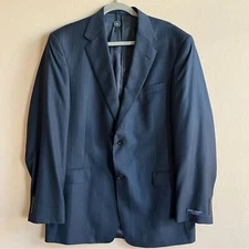 NWT Loro Piana Daniel Cremieux Navy Stripe Suit Jacket Blzer. Size 42L