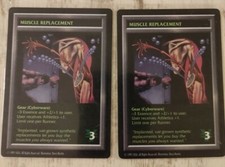 2 MUSCLE REMPLACEMENT gear SHADOWRUN Uncommun ccg Tcg Oop