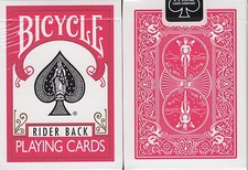Fuchsia Rider Back Bicycle Playing Cards Poker Size Deck USPCC Pink Limited New