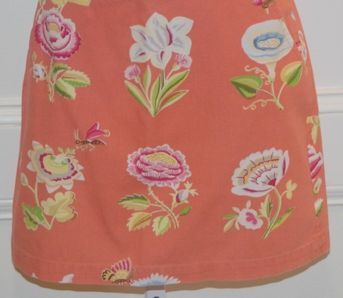 Minifalda naranja floral JUDY LEE COLE talla 4 - Imagen 3 de 6