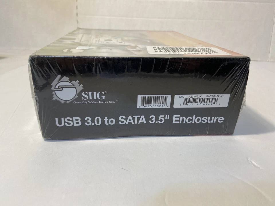SIIG USB 3.0 to SATA 3.5" External Hard Drive Enclosure A234444X ( Bin 109) - Image 4 of 4