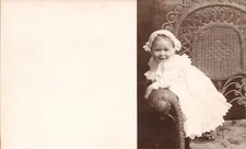 Happy Baby Girl Getting Photo Taken RPPC POSTCARD Divided Back 734