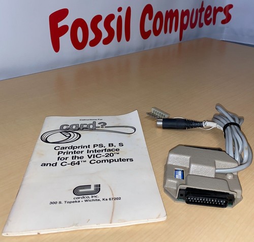 Card? Cardprint PS, B, S Printer Interface Commodore VIC-20/64/C64/SX64 and 128 - Picture 1 of 7