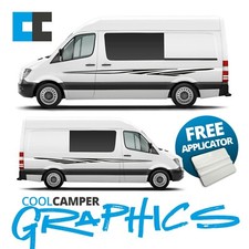 MERCEDES SPRINTER CAMPER VAN SIDE TRIBAL STRIPE GRAPHICS DECALS