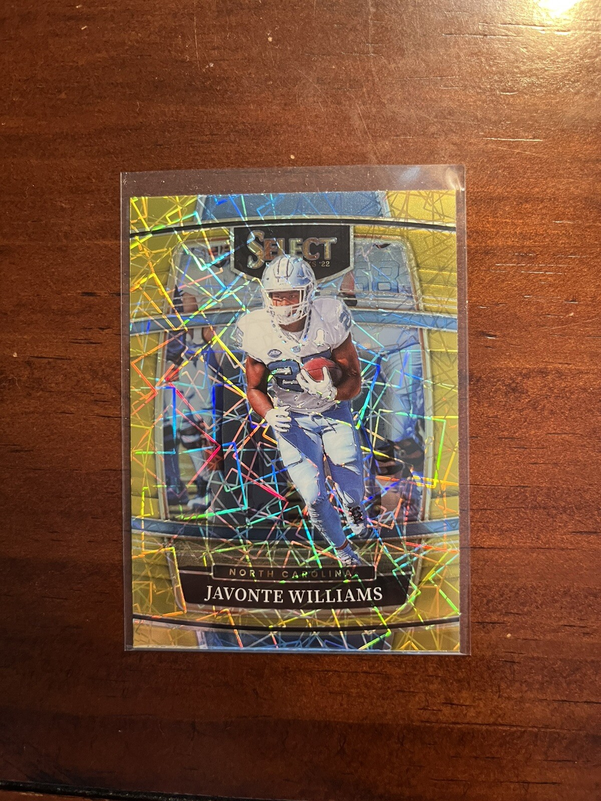 2022 Panini Select Draft Picks JAVONTE WILLIAMS Gold Lazer #64 North Carolina
