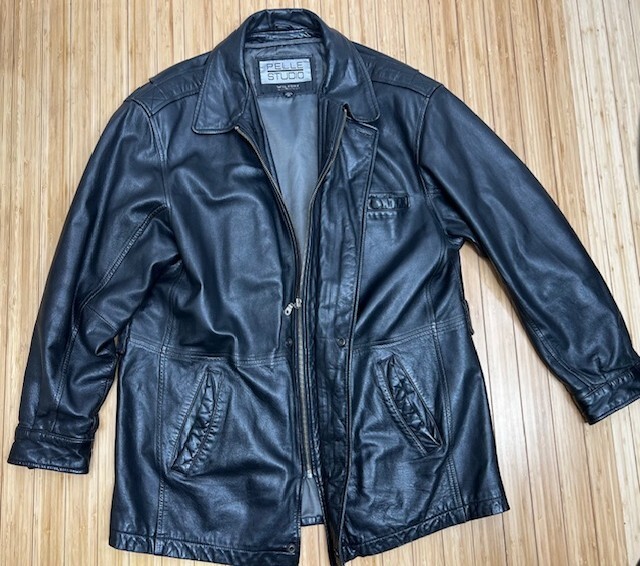 Vgt Pelle Studio Wilsons Leather sz XL Biker Motorcycle Vgt Pelle Studio Wilsons Leather sz XL Biker Motorcycle