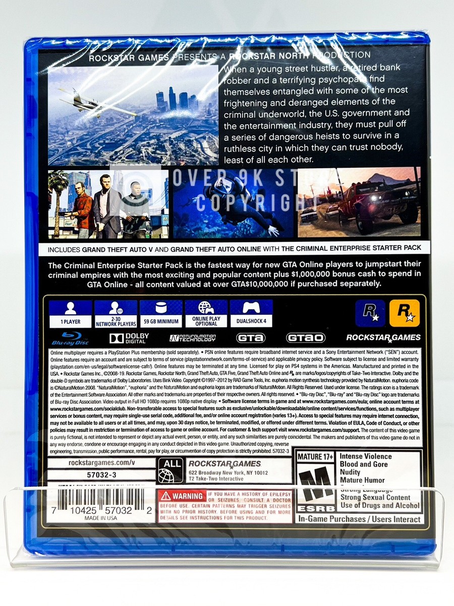 GTA The Trilogy + GTA V 5 Premium Edition - PS4 - Brand New