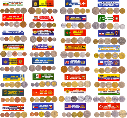 160 Coin Collection | 32 Unique World Countries | Mega Pack | High Value 