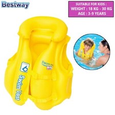 Bestway Learn to Swim Vest Brightly Colored Float Ring Buckle 3-6yrs 32034E NEW
