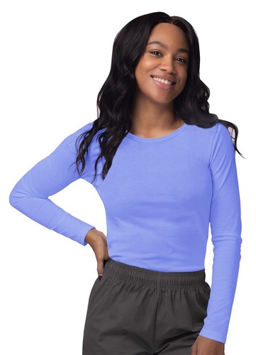 Sivvan Women's Medical Workwear T-Shirt Underscrub Top Comfort Long Sleeve Tee - Picture 85 of 210