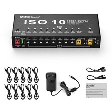 UK Mosky ISO 10 Outputs Guitar Effect Pedal Board Power Supply 9V 12V 18V Kit