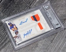 2020 TOPPS DEFINITIVE JOSE ALTUVE/YORDAN ALVAREZ DUAL AUTO PATCH BGS 9 #D 01/35!