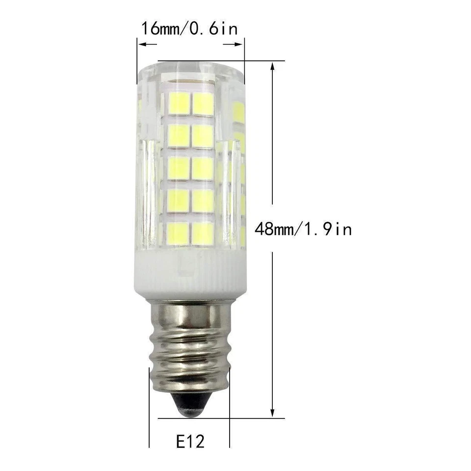 5pcs E12 Base LED Light bulb Candelabra C7 5W AC110V 120V Lamp - Image 4 of 4