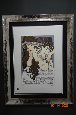 Alphonse Mucha Lithographie Größe 50 x 70 cm ! Sign , Limitiert,