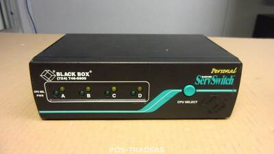 BLACK BOX SW626A-R2 Personal ServSwitch 4-Port Computer Switch KVM - EXCL PSU