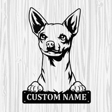 Personalized Chihuahua Metal Sign, Dog Owner Wall Art, Memorial Gift