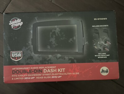 Saddle Tramp Aftermarket Radio Replacement Double Din Dash Kit  (95-9700WR)