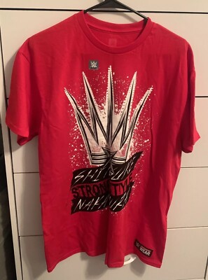 New WWE Authentic Shinsuke Nakamura Strong Style T Shirt Pro Wrestling Size L