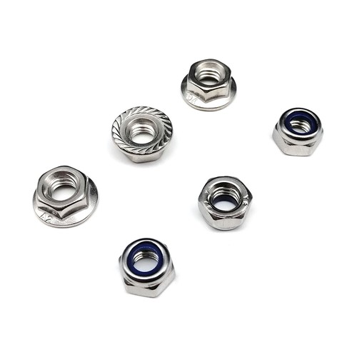 685pcs Mix 5 Types M2-M6 Hex Hexagon Nylon Insert Lock Flange Nut Set Kit Box - Picture 5 of 7