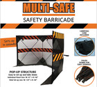 Multi-Safe, Portable Safety Barricade & Debris Containment (w/ carrying case)