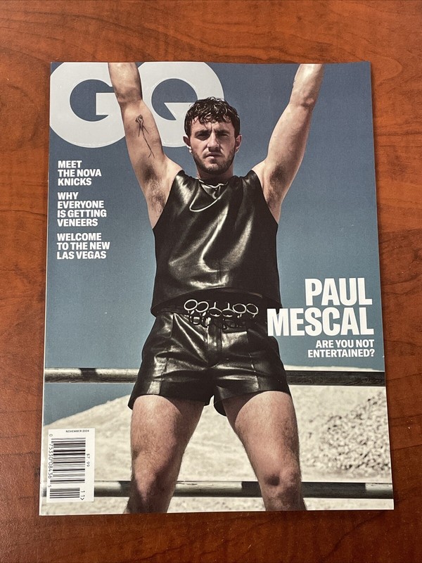 GQ MAGAZINE USA  - NOVEMBER 2024 - PAUL MESCAL - BRAND NEW