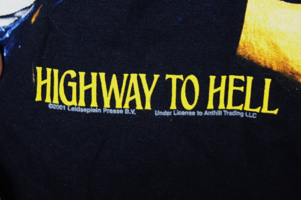 ACDC HIGHWAY TO HELL バンドTシャツ グリーン S 2001 RARE VINTAGE AC/DC HIGHWAY TO HELL SHIRT SIZE M ROCK