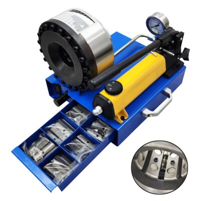 Manual High Pressure Hose Crimper Hydraulic Pipe Clamping Machine with 10 Molds