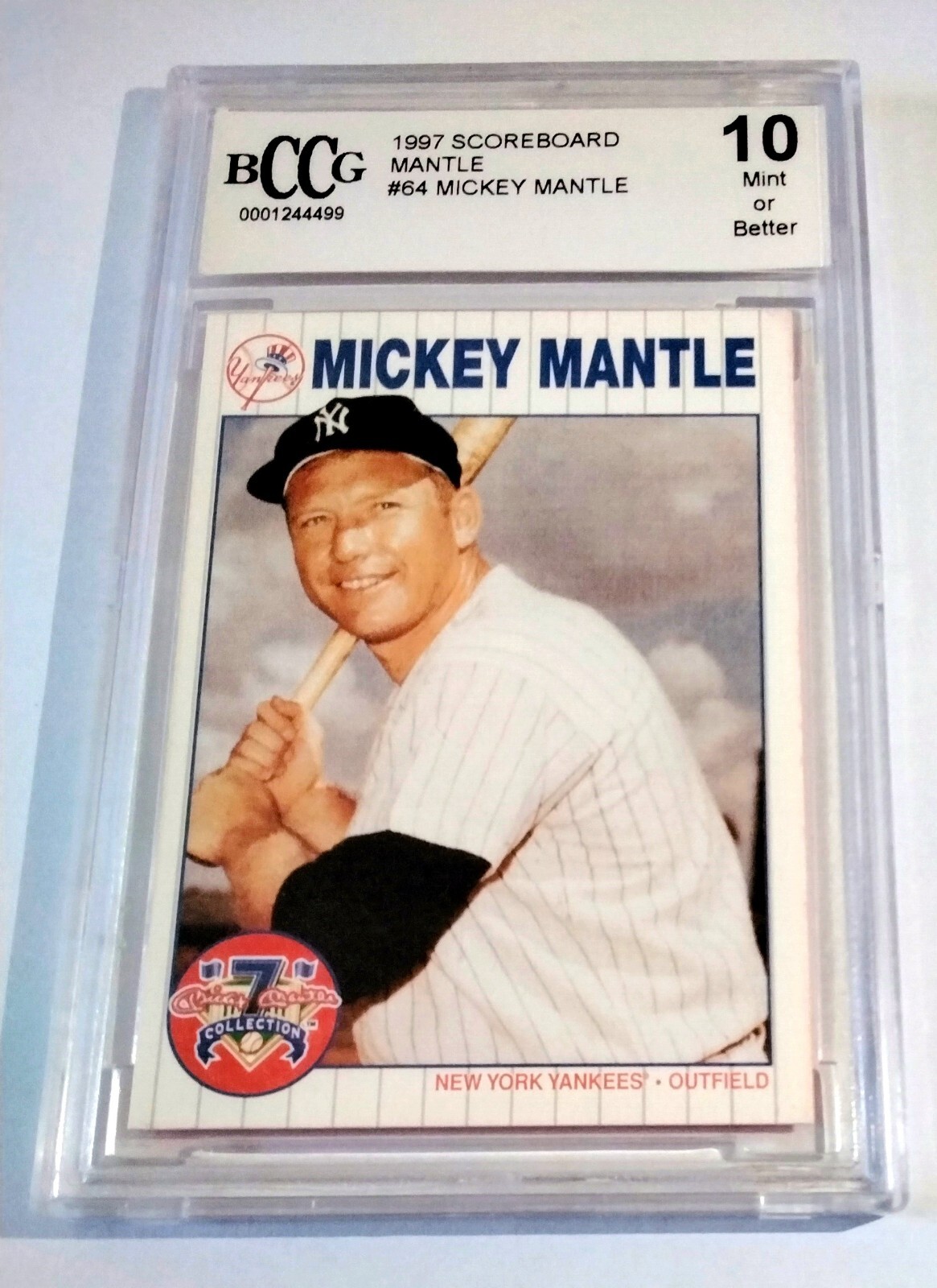MICKEY MANTLE 1997 Scoreboard '64 Trading Card Shoe Box 64 * Pop 1