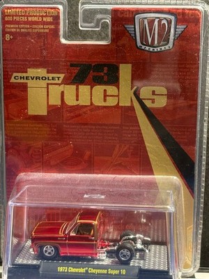 1/64 M2 1973 CHEVROLET SILVERADO SUPER 10 BEDLESS 1/600 RED | eBay