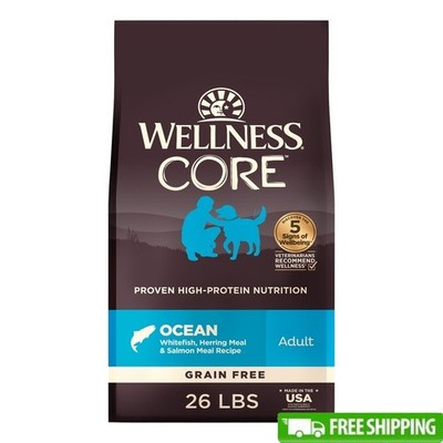 Grain Free Dry Dog Food Ocean Fish Recipe Probiotics Healthy Skin Digestion New