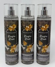 3 BATH BODY WORKS BONFIRE BASH FINE FRAGRANCE MIST BODY HAIR SPRAY 8 OZ LARGE