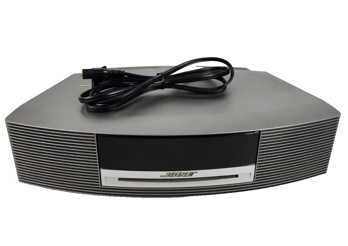 Bose Wave Music System Titanium Silver AUX Stereo AM/FM Radio & CD