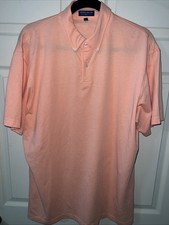 Peter Millar Crown Crafted Polo Shirt Men's XL Salmon short sleeve