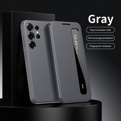 S-VIEW FLIP COVER SMART WINDOW CASE For SAMSUNG GALAXY S23 S24+ S25 S26 Ultra FE
