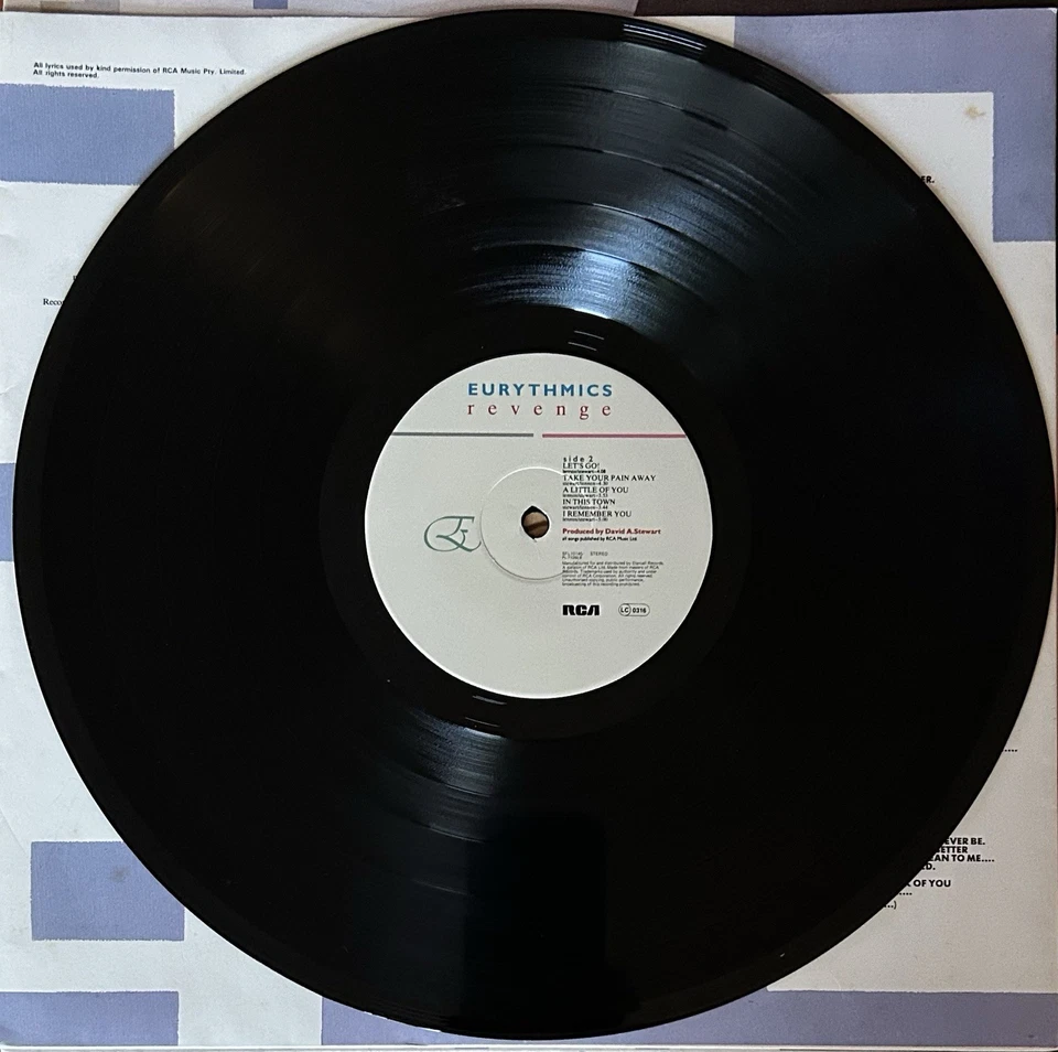 EURYTHMICS - Revenge - VINYL LP - Image 3 of 4
