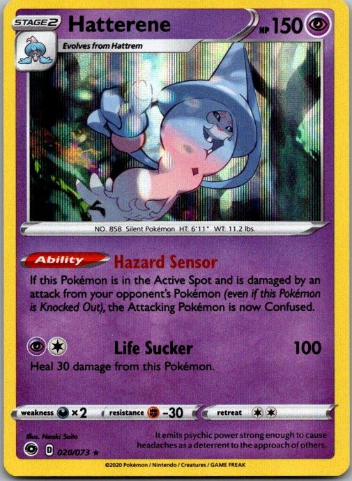 Hatterene Holo Rare Champion's Path 20/73 NM