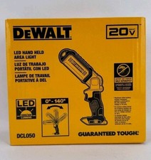 NEW Dewalt DCL050 LED Hand Held 20 Volt Area Light Tool Only Free Shipping!!