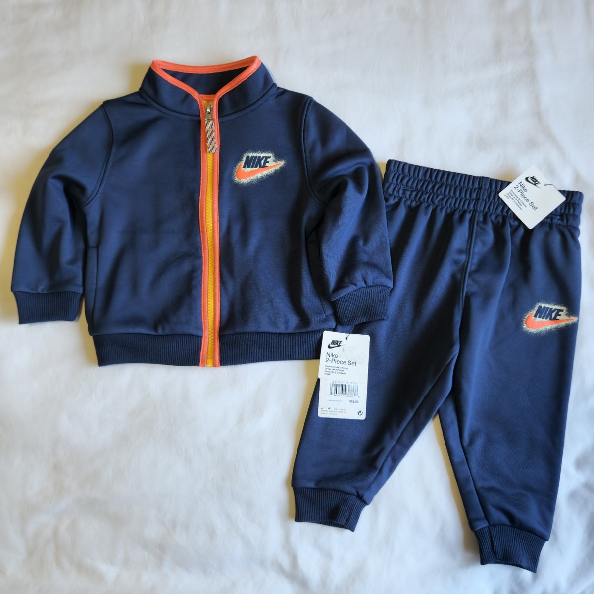 Nike Sportswear Dri-Fit Powder Play Navy Blue 2-Piece Set 18M