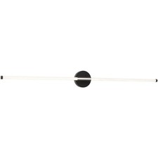 AFX Inc. RSKV4805L30D1BK Rusnak 1 Light 48 inch Black Vanity Light Wall Light