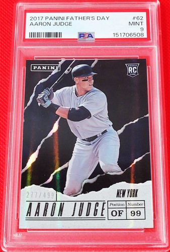 2017 Panini Aaron Judge Fathers Day Holo /499 Rookie #38 RC PSA Mint NY Yankees