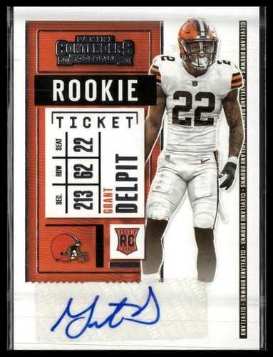 2020 Panini Contenders #167 Grant Delpit Rookie Auto RC,AU