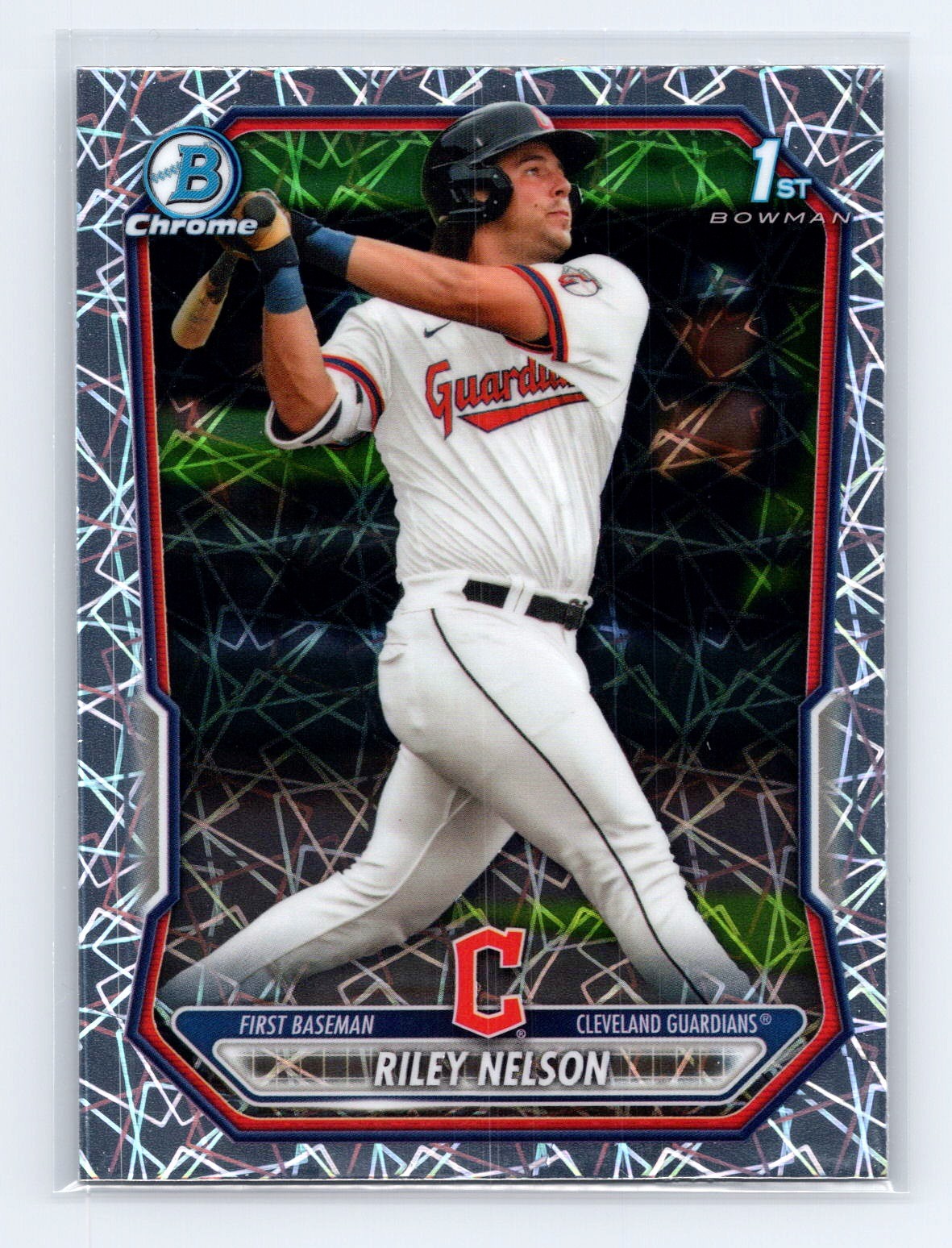 2026 Bowman #BCP-124 Riley Nelson Chrome Prospects Lazer Refractor