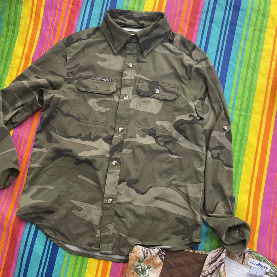 PONCHO OUTDOOR NIÑOS Codorniz Azul Lote H53 Foto 3 de 4