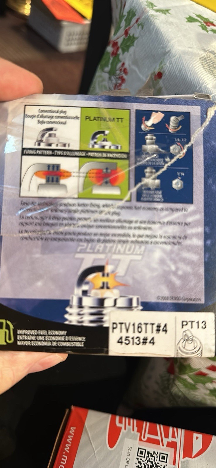 denso Platinum spark 6 Pugs PTV16Tt#4