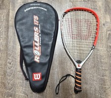Raqueta de raqueta Wilson Rollers 175 Hyper Carbon naranja agarre X-SM con estuche